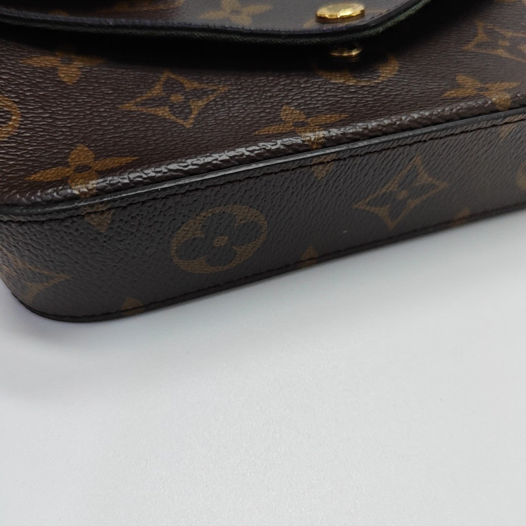 FÉLICIE Monogram Coated Canvas Brown
