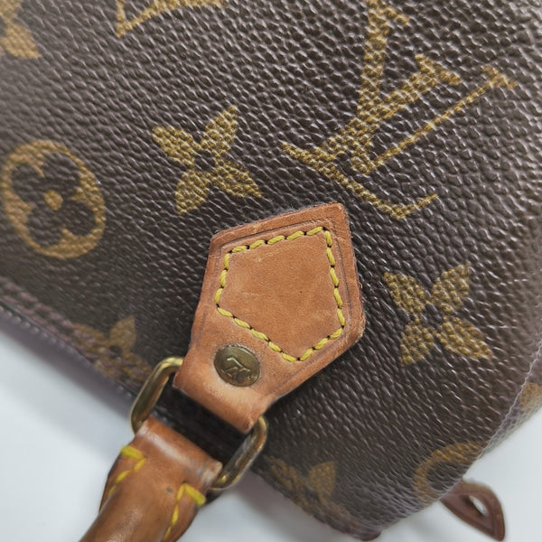 SPEEDY Nano Monogram Coated Canvas Brown