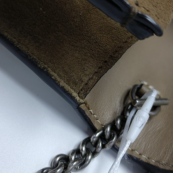 Dionysus Super Mini Monogram Coated Canvas Beige