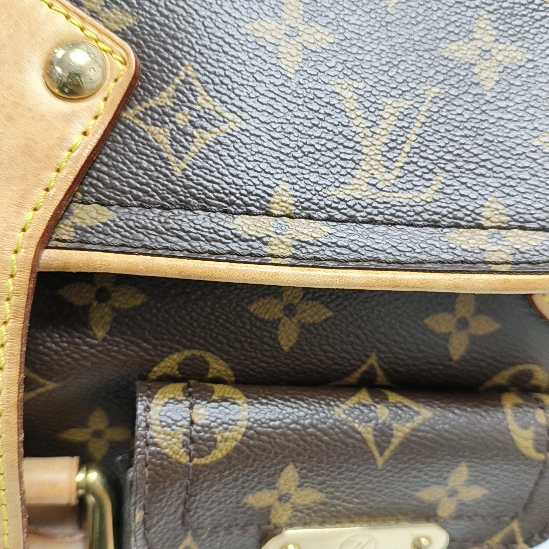 HUDSON PM Monogram Coated Canvas Brown