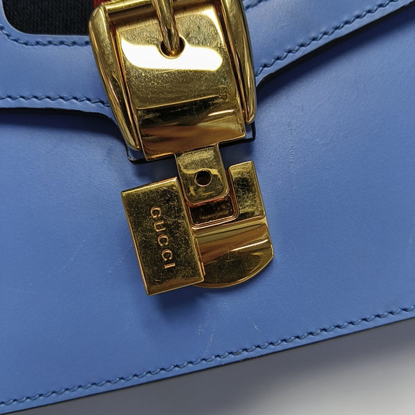 Sylvie Small Calfskin Blue