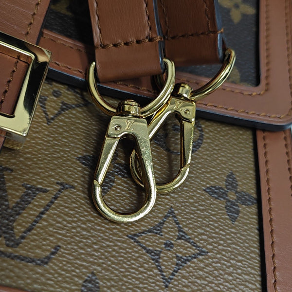 DAUPHINE MM Monogram Coated Canvas Brown
