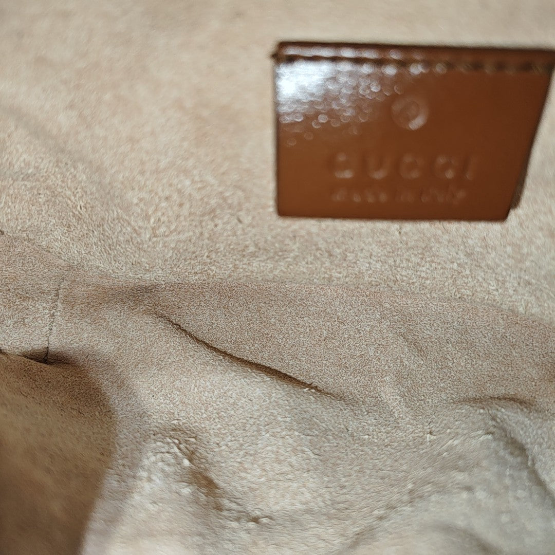 GG Marmont Mini Quilted Calfskin Brown