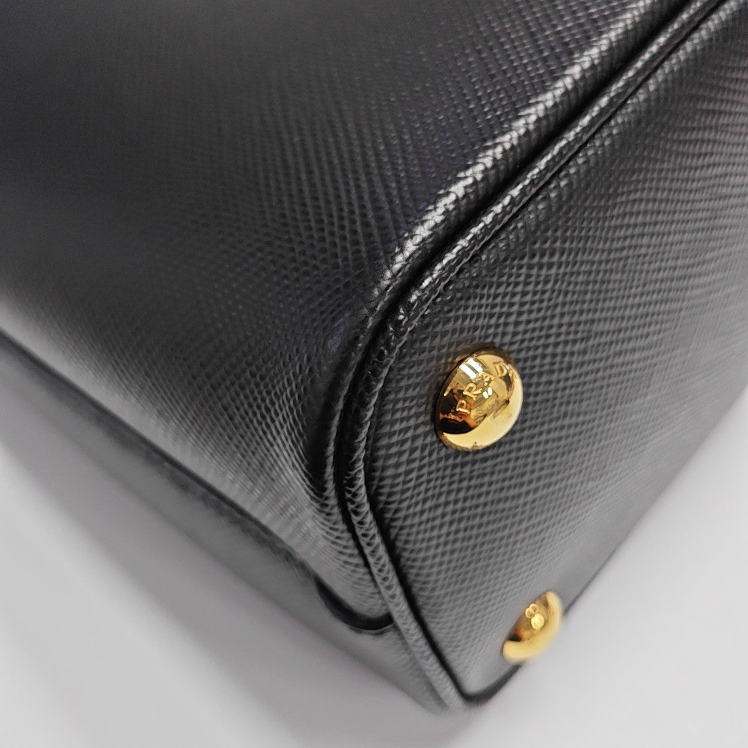 Panier Small Saffiano Calfskin Black