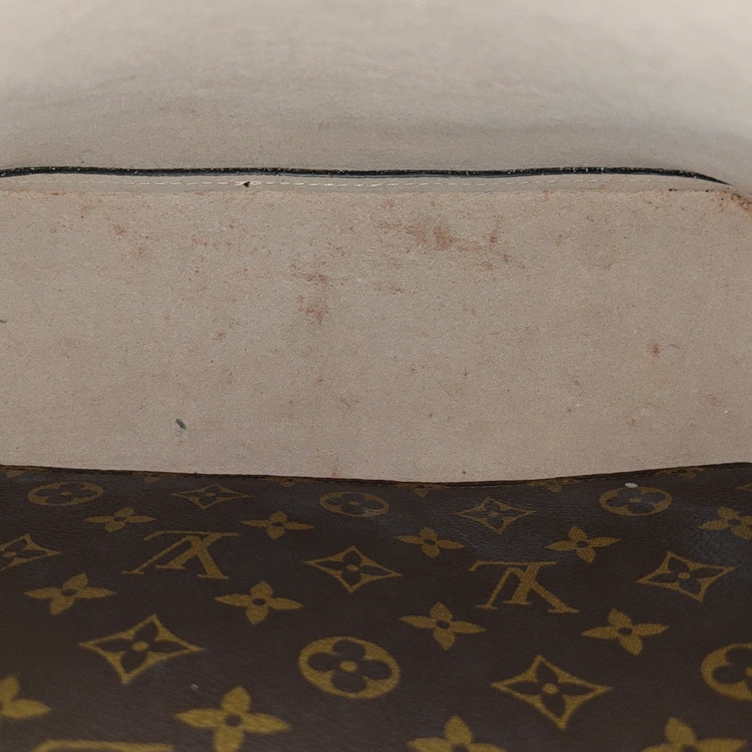 NÉONOÉ MM Monogram Coated Canvas Brown