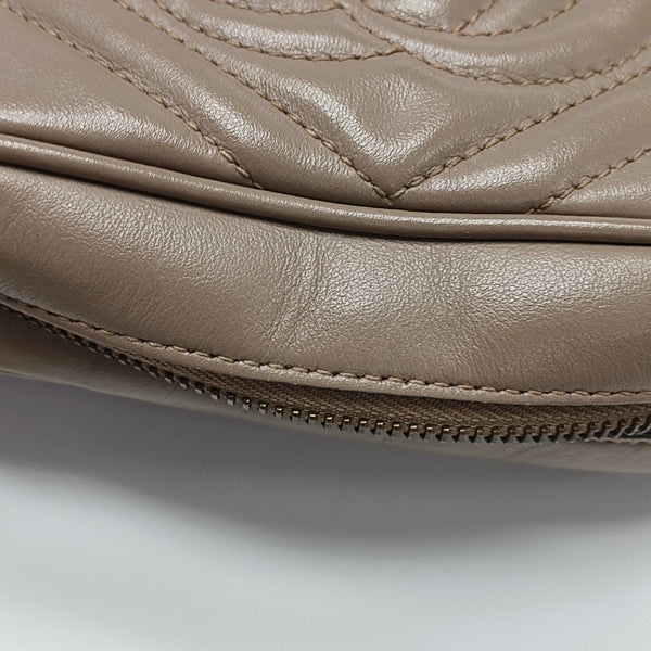 GG Marmont Mini Quilted Calfskin Beige