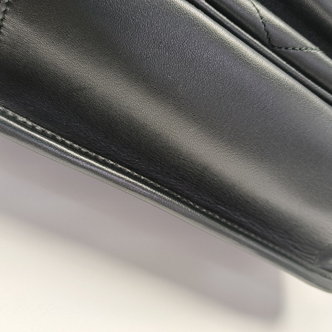NIKI Small Chevron Lambskin Black