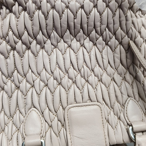 Miu Coffer Quilted Lambskin Pink