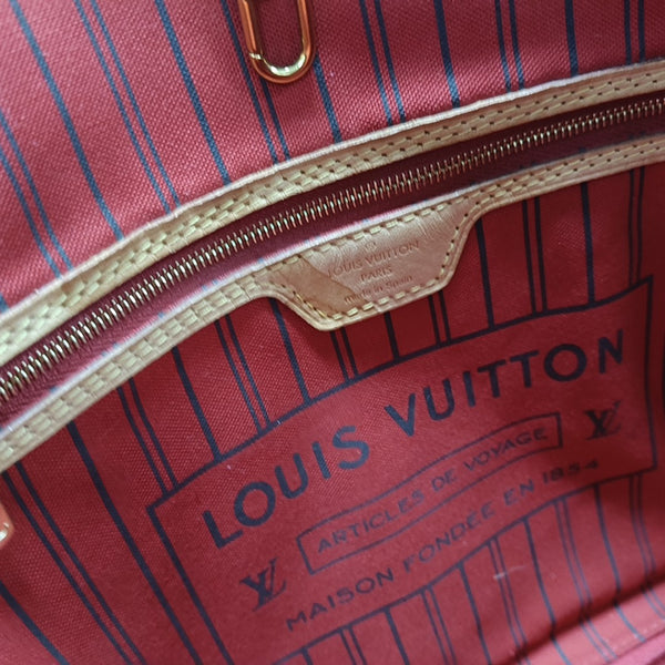 NEVERFULL MM Monogram Coated Canvas Brown