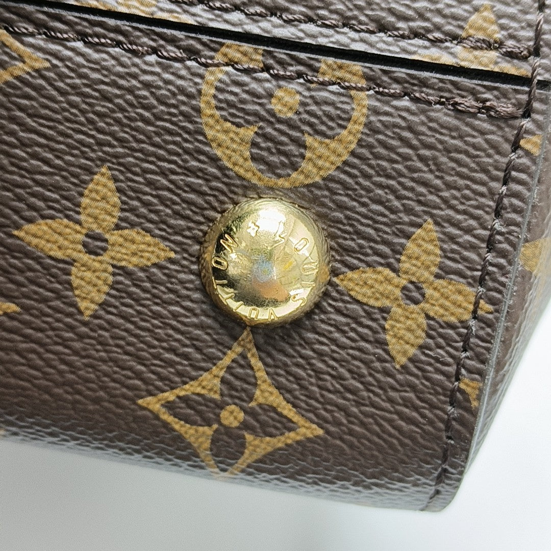 CLUNY BB Monogram Coated Canvas Brown