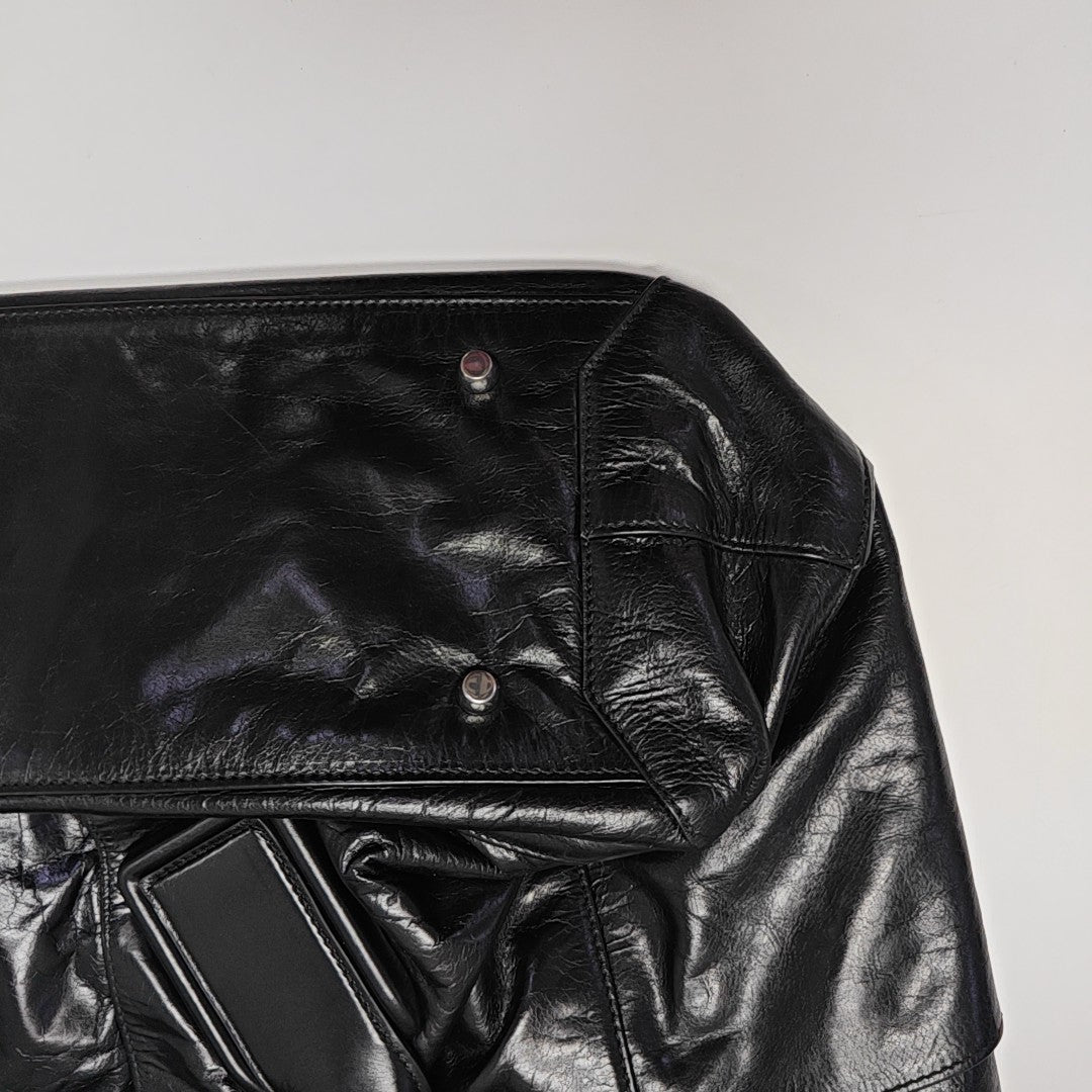 Arco Large Calfskin Black