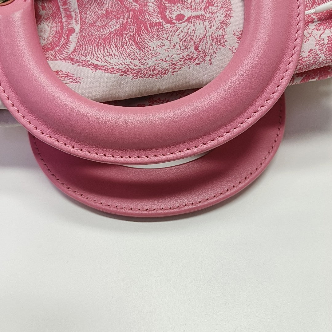 Lady Dior Mini Straw Beige