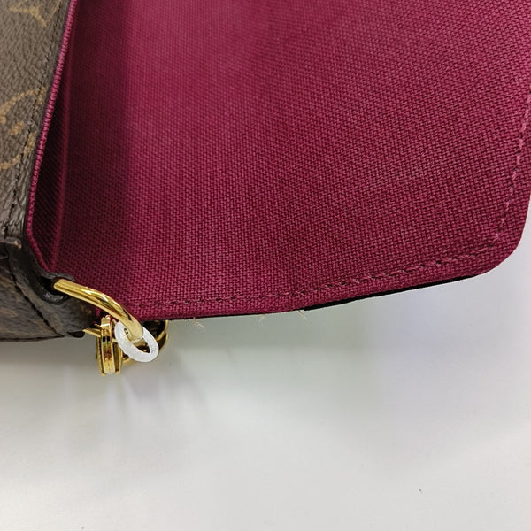 FÉLICIE Monogram Coated Canvas Brown