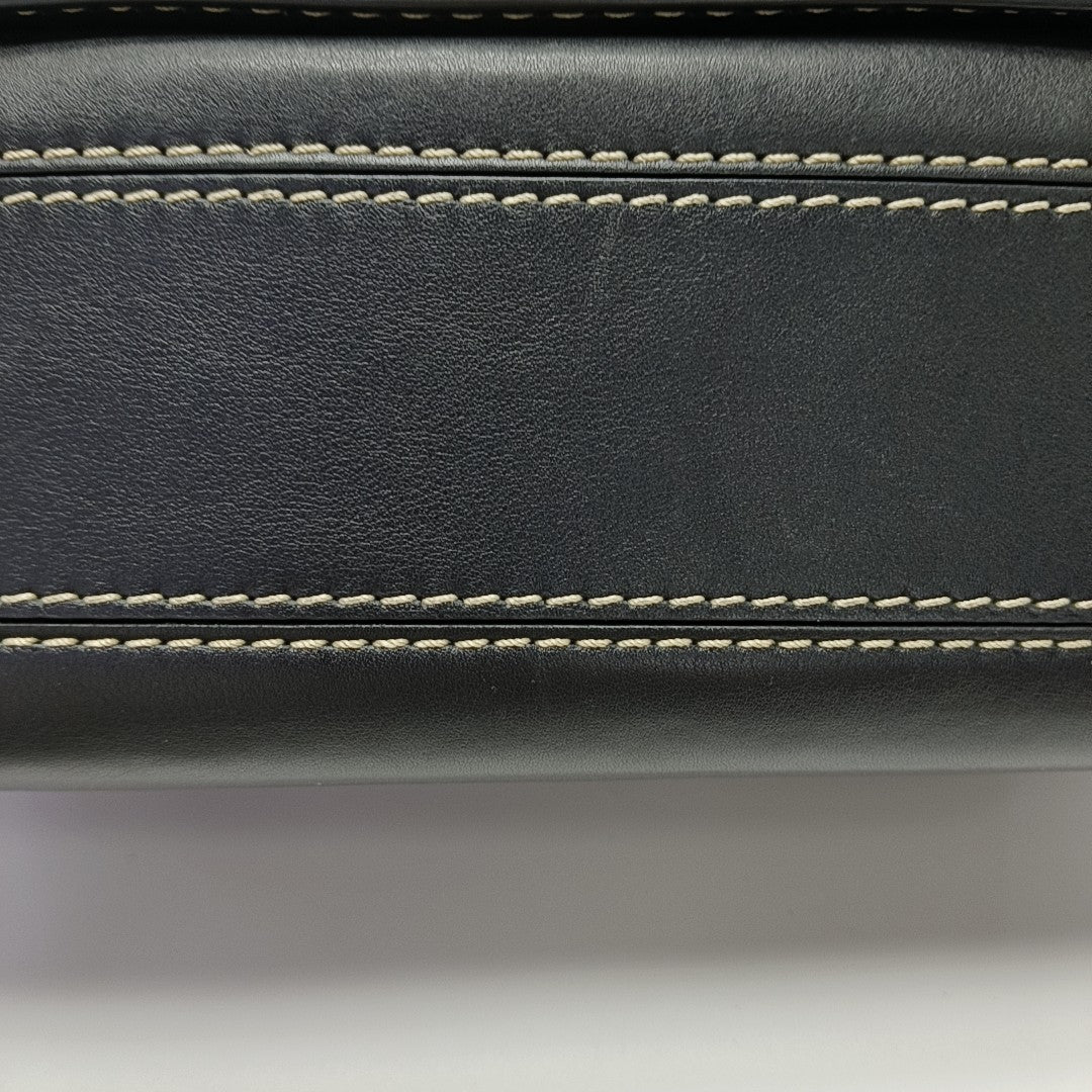 Calfskin Shoulder Bag Black