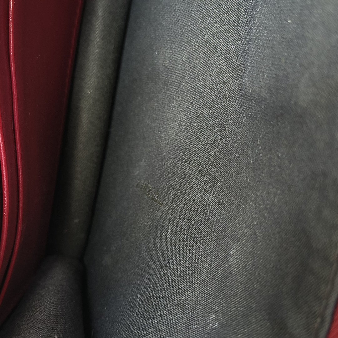 F Is Fendi Calfskin Red