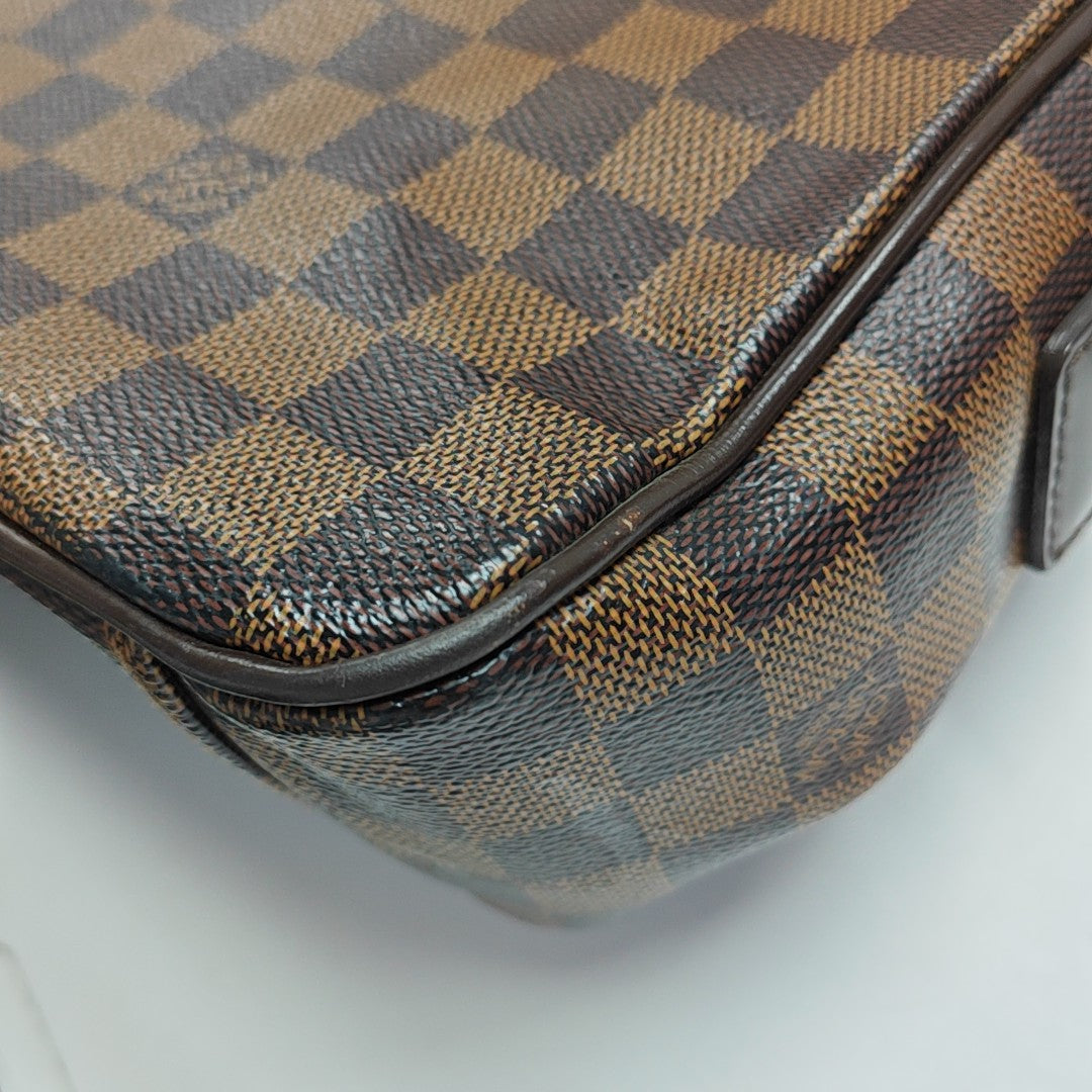 SHELTON MM Damier Ebene Coated Canvas Brown