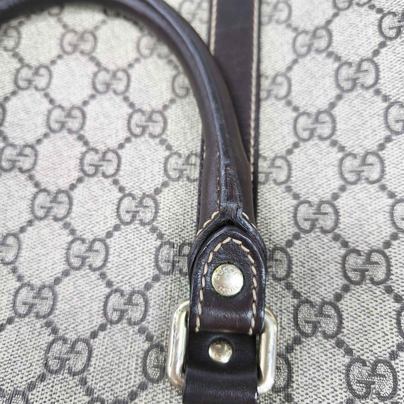 Duffle Monogram Coated Canvas Beige