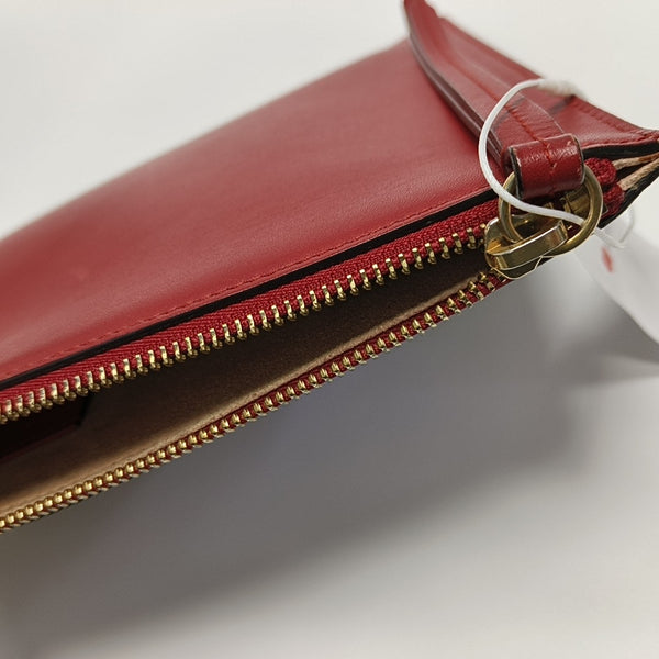 Monogram Coated Canvas Clutch Beige