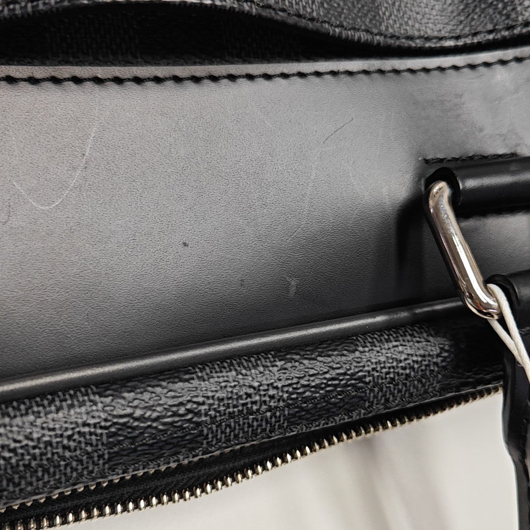PORTE-DOCUMENTS GM Damier Graphite Coated Canvas Gray