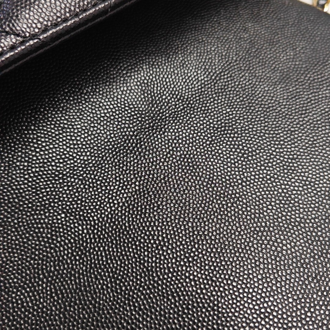 CLASSIC FLAP Mini Quilted Grained Calfskin Black