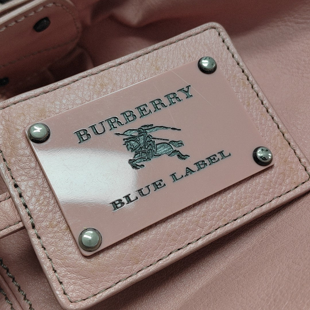Leather Shoulder Bag Pink