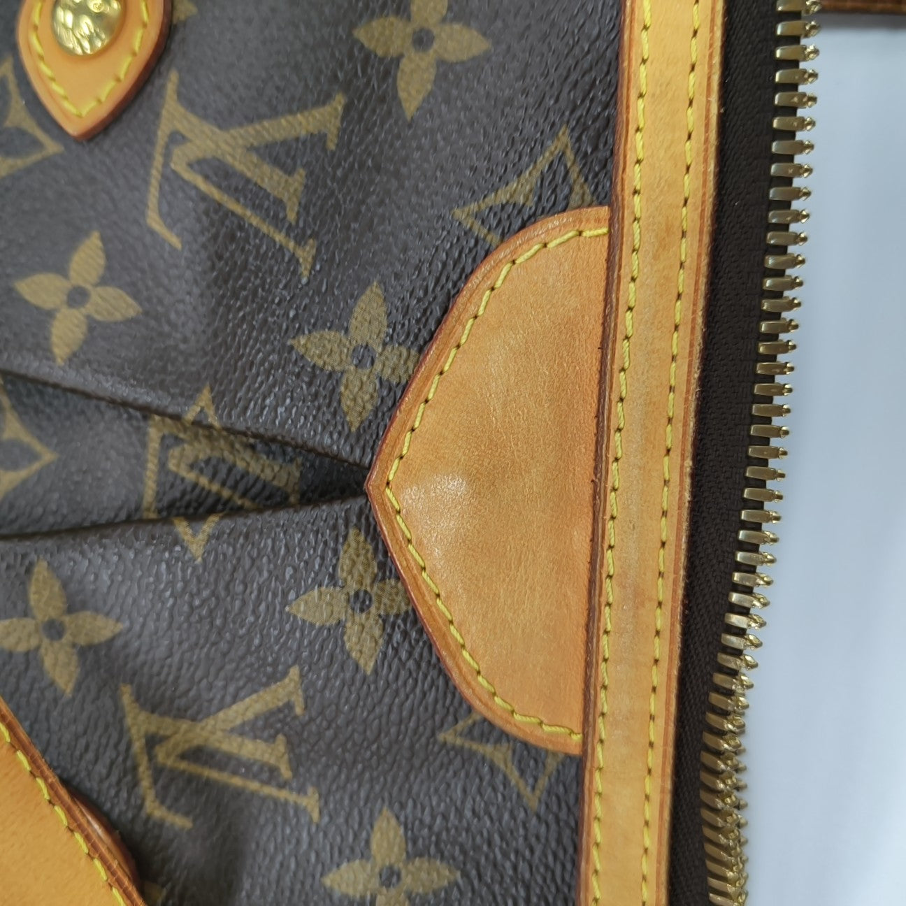 PALERMO GM Monogram Coated Canvas Brown