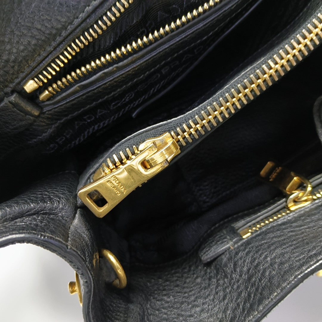 Calfskin Shoulder Bag Black