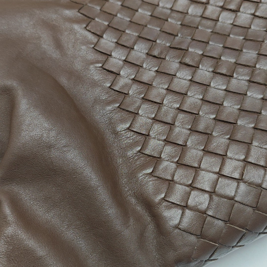 Calfskin Top Handle Bag Brown