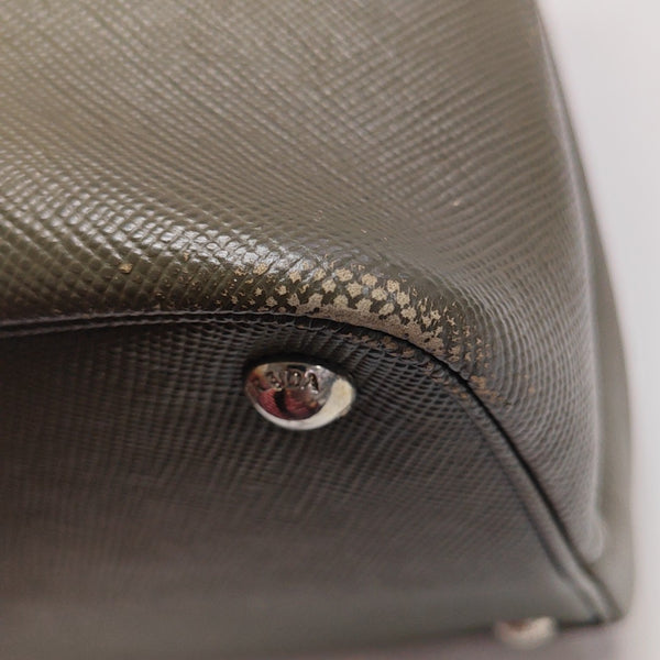 Saffiano Calfskin Tote Bag Green
