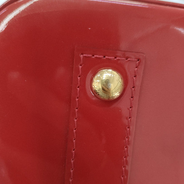 ALMA BB Monogram Patent Leather Red