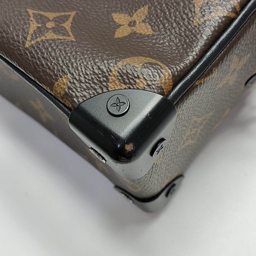 SOFT TRUNK Mini Monogram Coated Canvas Brown