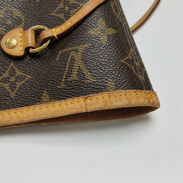 NEVERFULL MM Monogram Coated Canvas Brown