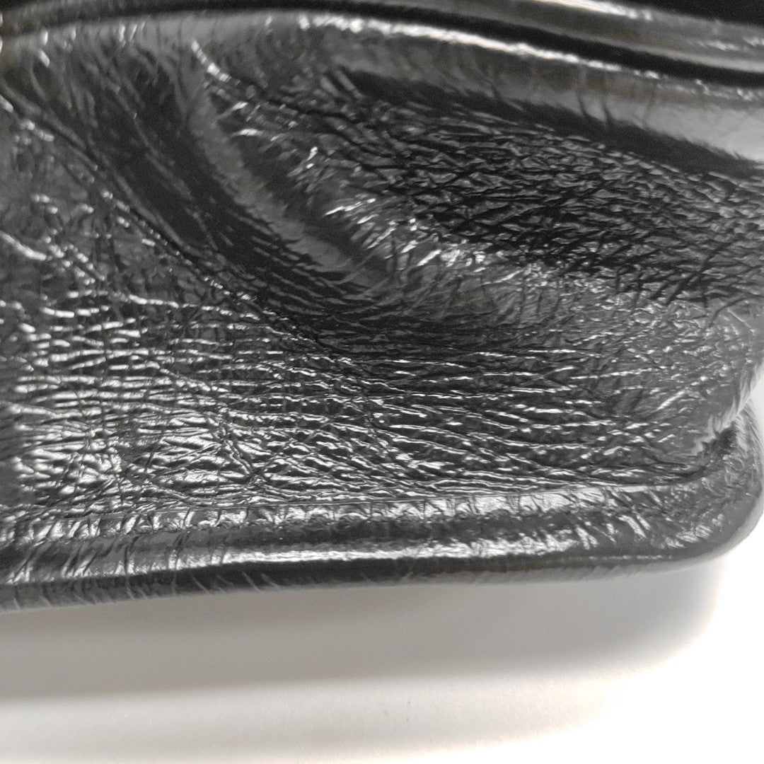 NIKI Mini Chevron Calfskin Black