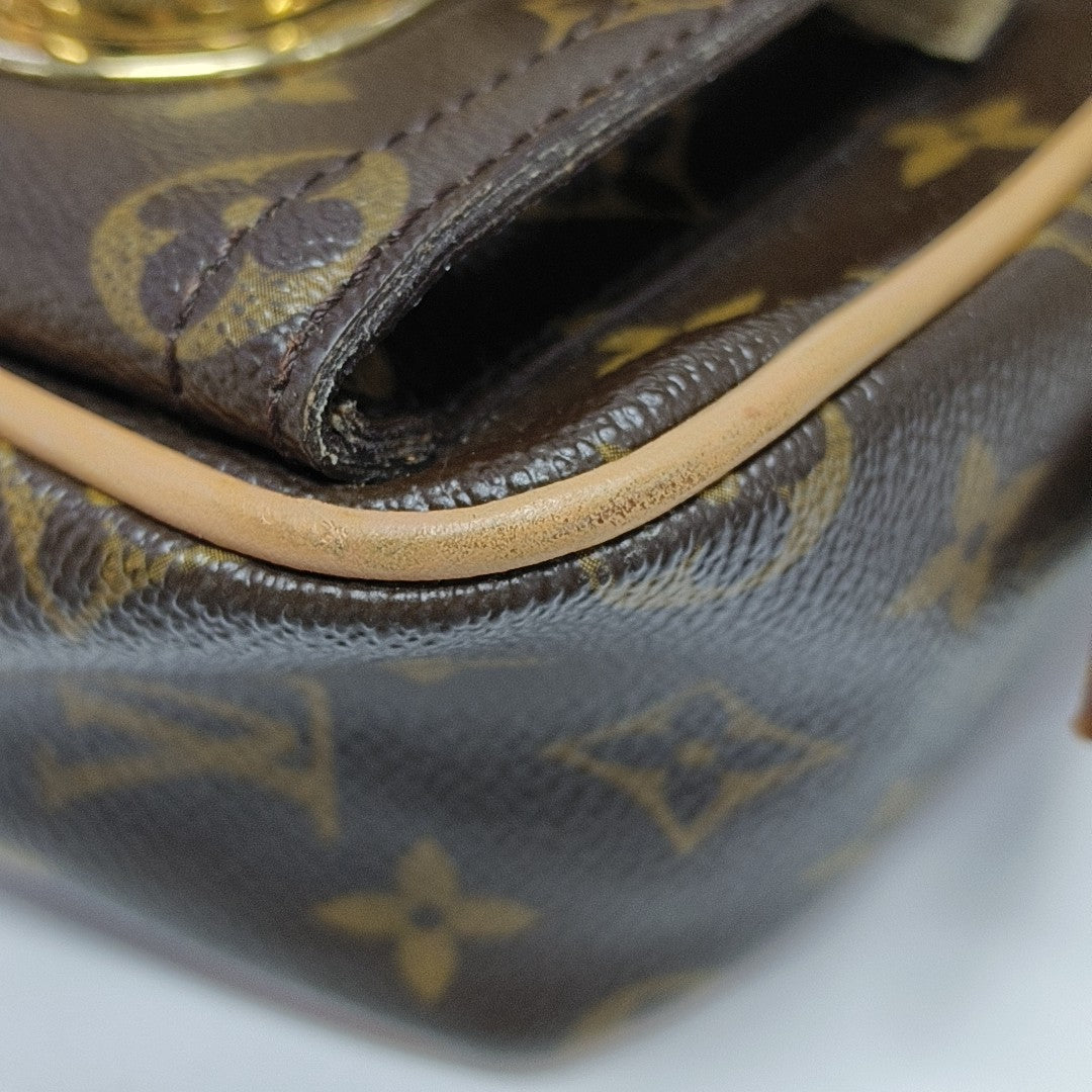 HUDSON PM Monogram Coated Canvas Brown