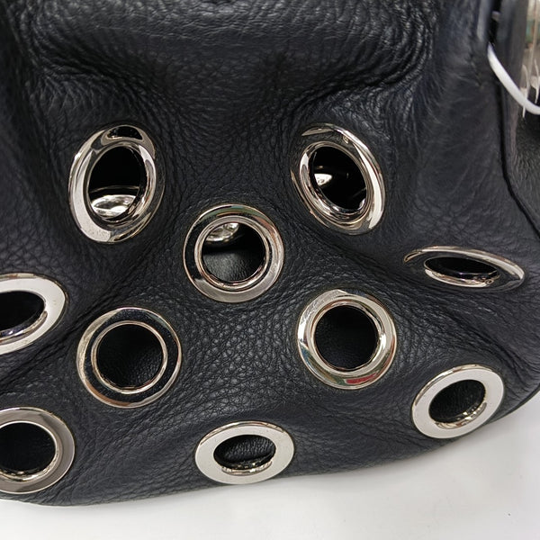 Calfskin Top Handle Bag Black