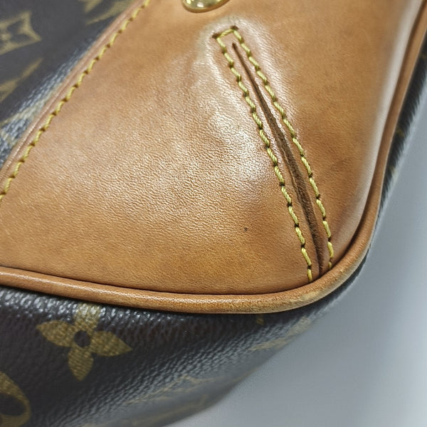 ESTRELA MM Monogram Coated Canvas Brown