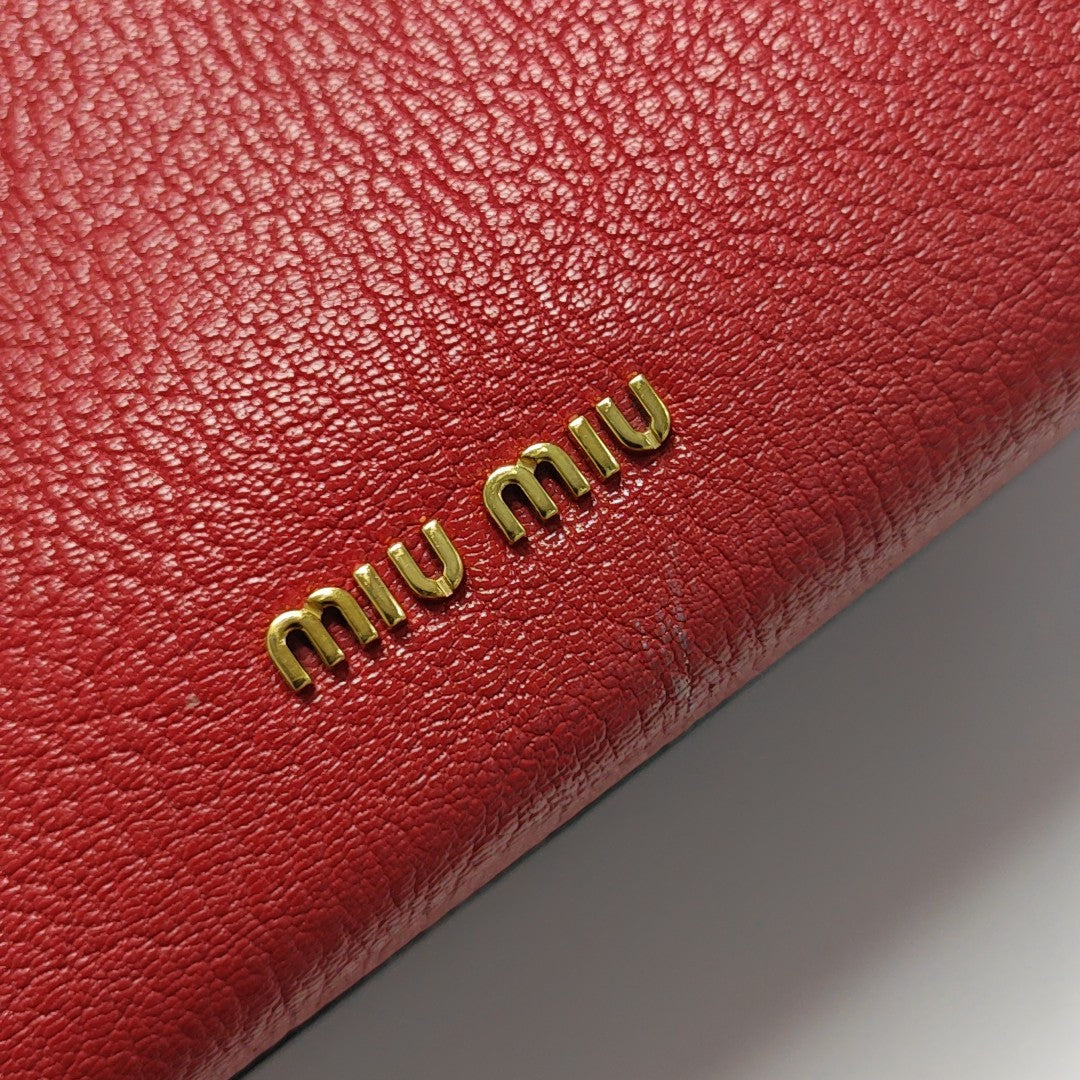Calfskin Shoulder Bag Red