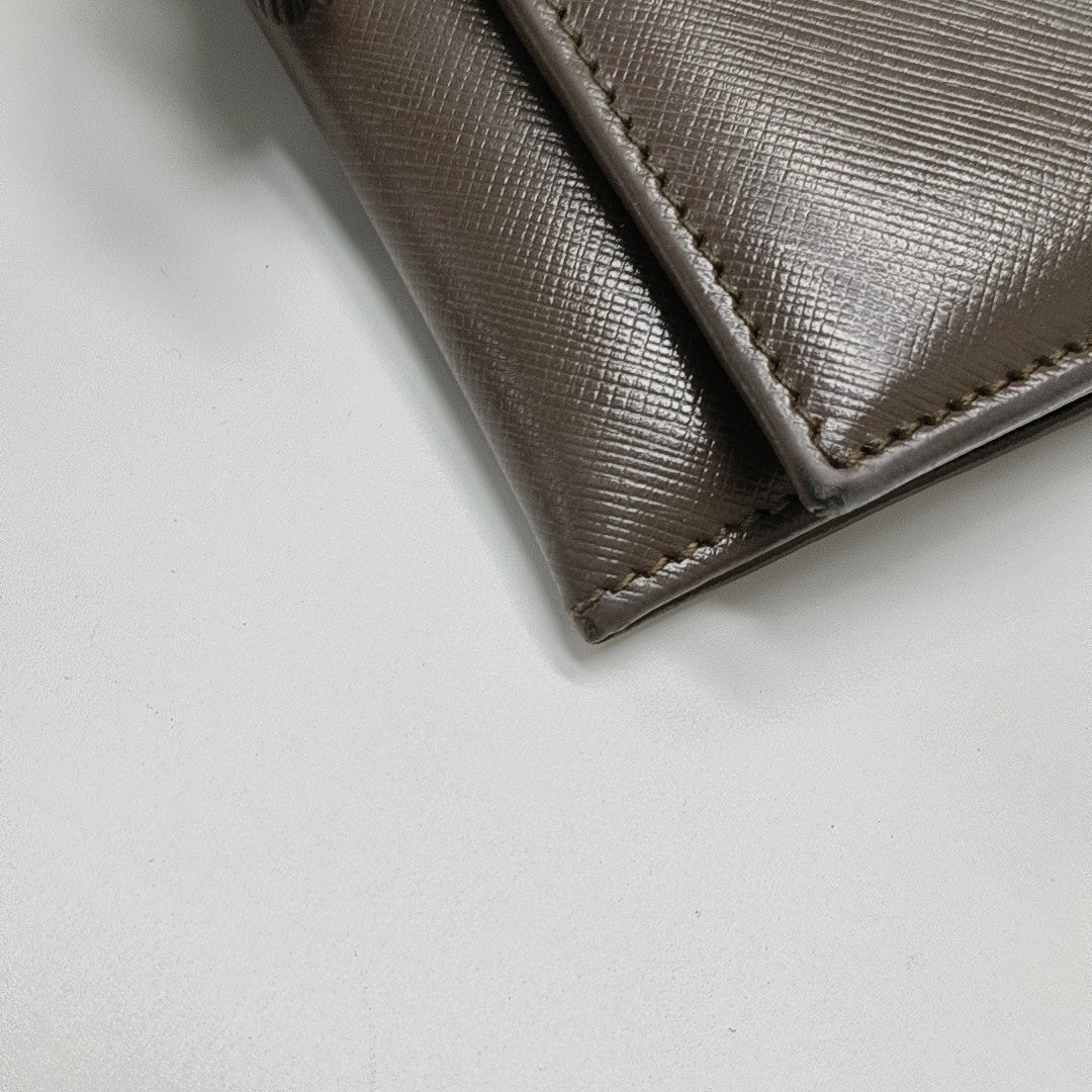 Ginny Calfskin Brown Wallet