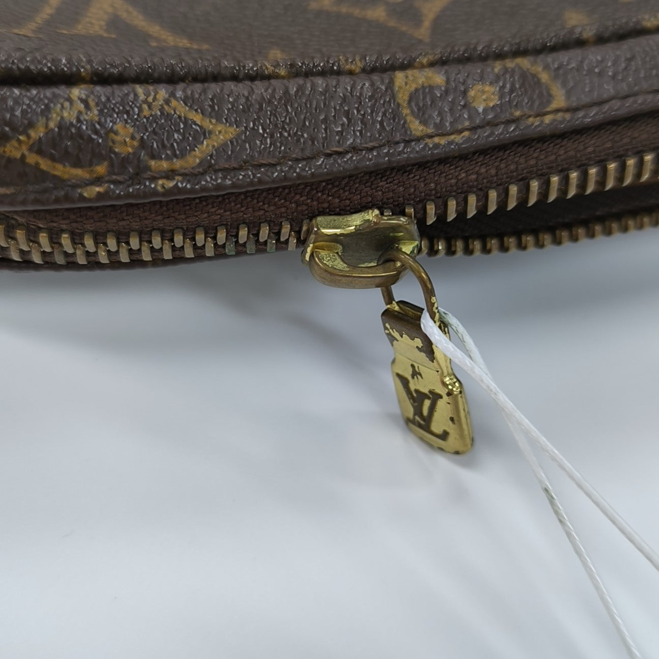 TROTTEUR Monogram Coated Canvas Brown