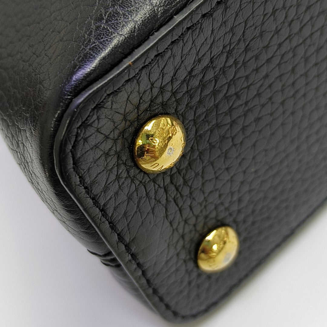 CAPUCINES Mini Calfskin Black