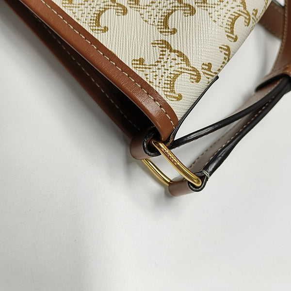 TRIOMPHE CANVAS Small Coated Canvas Beige