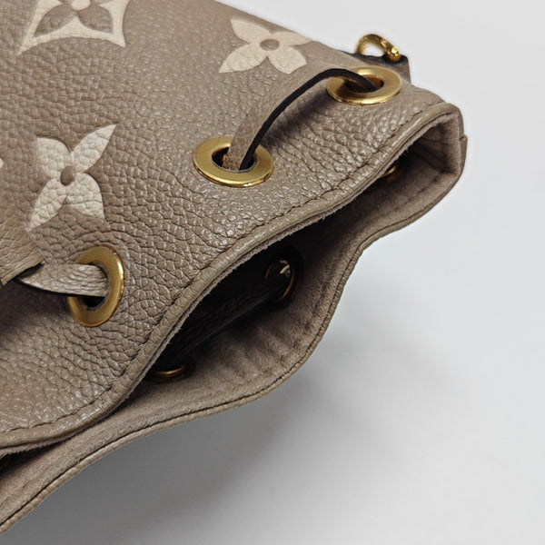 NOÉ Nano Monogram Calfskin Gray
