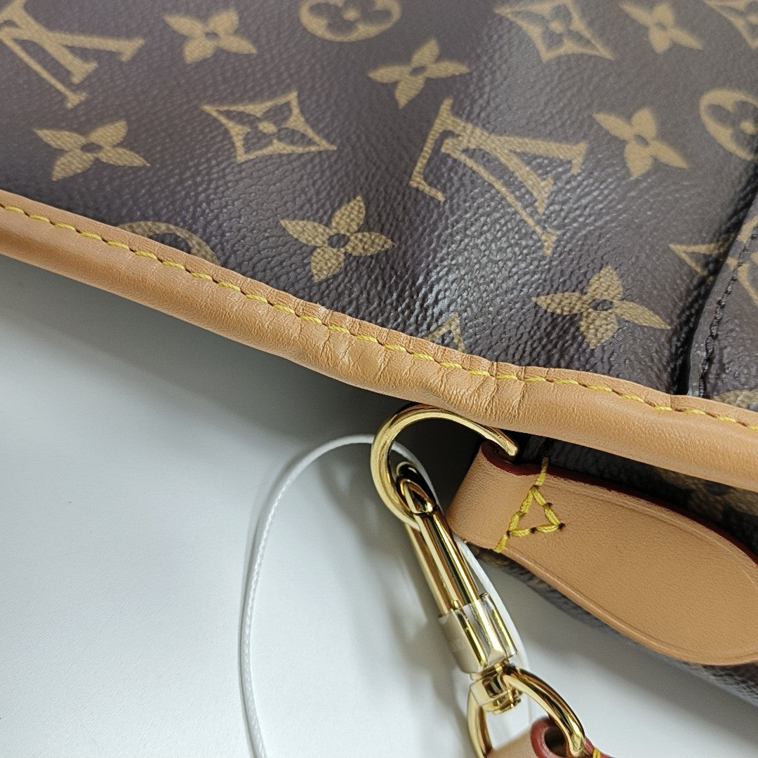 DIANE Monogram Coated Canvas Brown