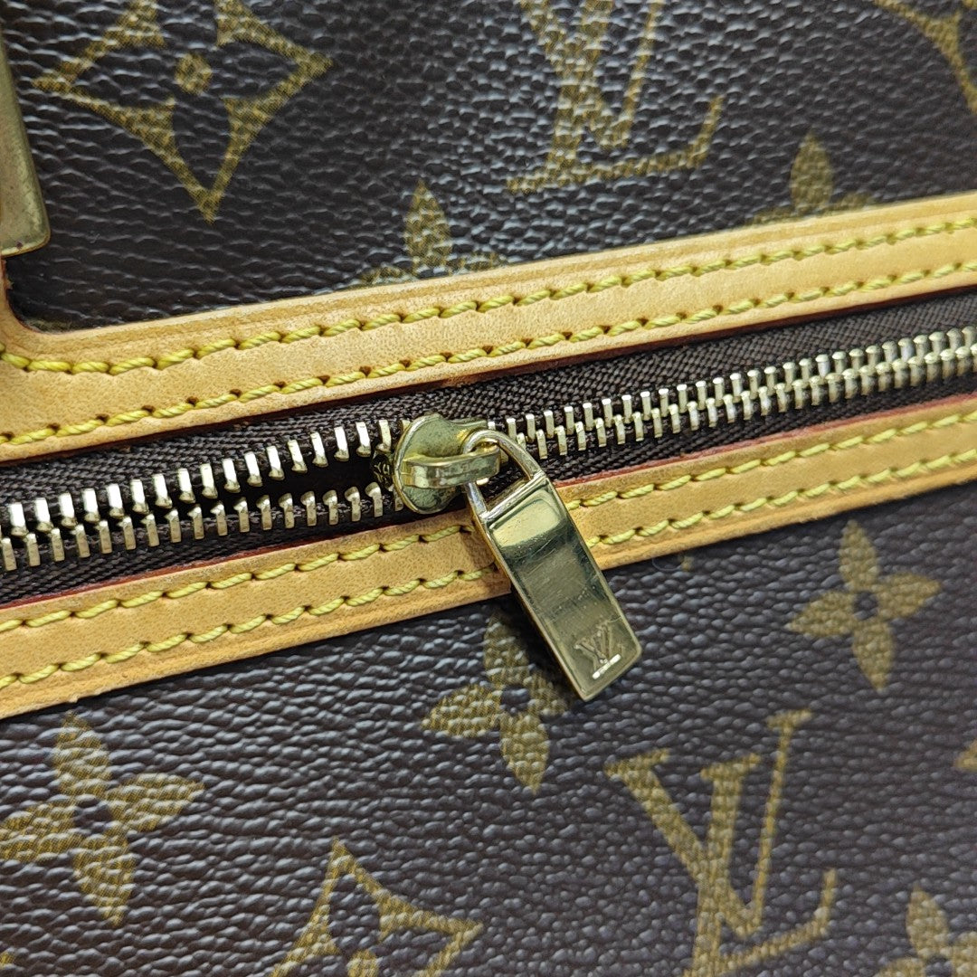 CITE MM Monogram Coated Canvas Brown