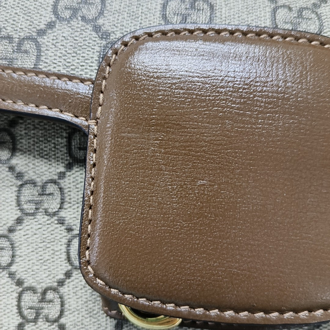 Horsebit 1955 Mini Coated Canvas Beige