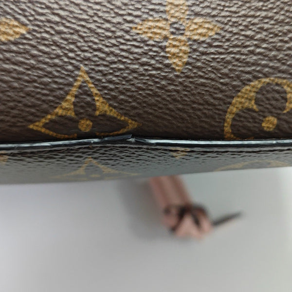 NÉONOÉ MM Monogram Coated Canvas Brown