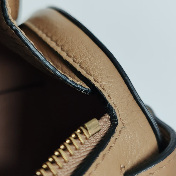 Calfskin Shoulder Bag Brown
