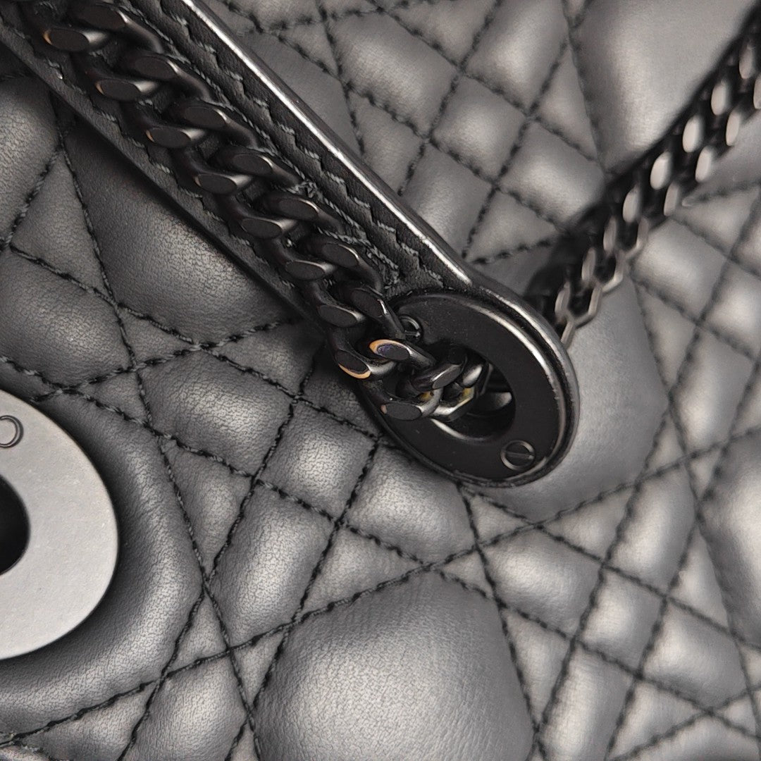 Lady Dior Mini Cannage Lambskin Black