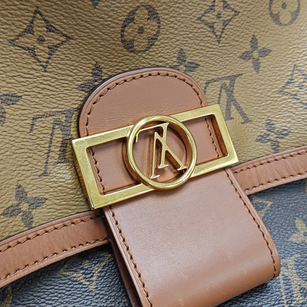 DAUPHINE MM Monogram Coated Canvas Brown