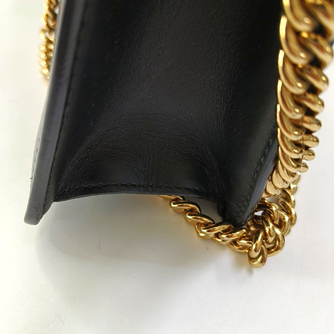 Authenticated pre-owned  Sylvie Mini Calfskin Black - Shoulder Bag at Looply
